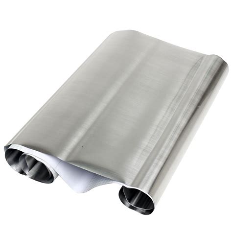 self adhesive stainless steel sheet on cabinets|stainless steel shelf liner.